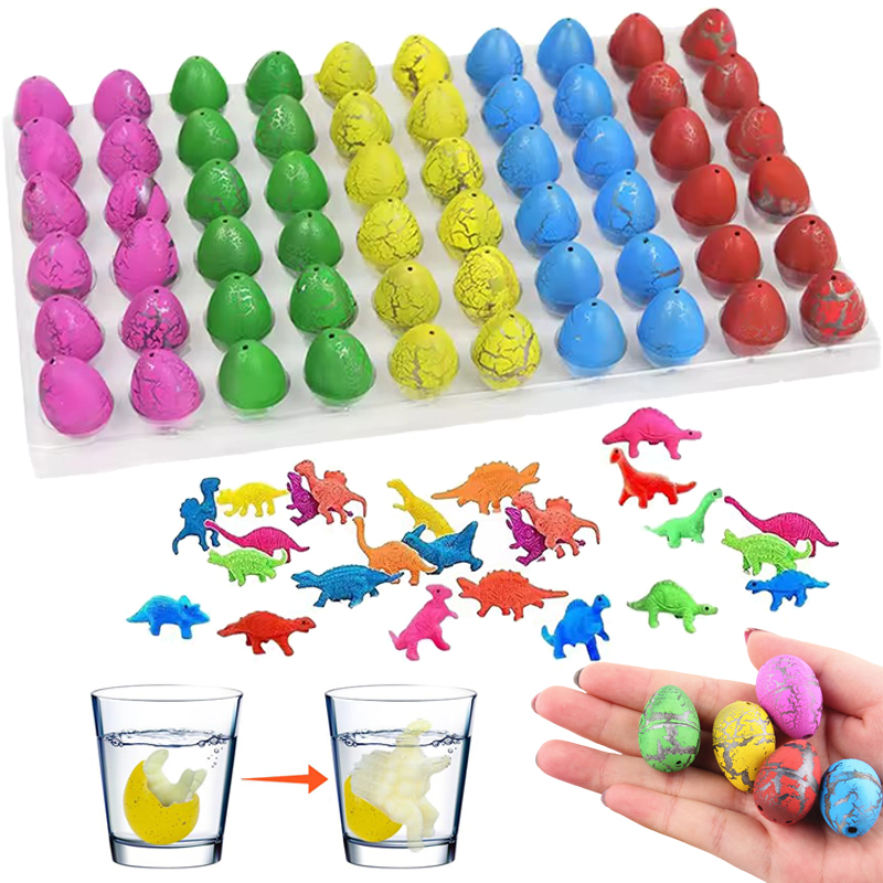 AliExpress 10/20/60pcs Mini Hatching Dinosaur Egg Toy Colorful Cracked Eggs Children Funny Toys Festival Party Favors Gifts for Kids TMZ