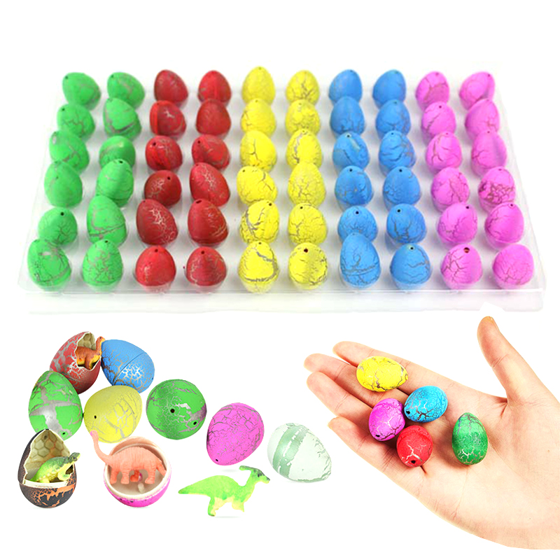 AliExpress 10/20/60pcs Mini Hatching Dinosaur Egg Toy Colorful Cracked Eggs Children Funny Toys Festival Party Favors Gifts for Kids TMZ, view 5