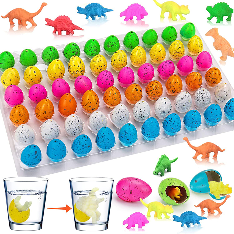 AliExpress 10/20/60pcs Mini Hatching Dinosaur Egg Toy Colorful Cracked Eggs Children Funny Toys Festival Party Favors Gifts for Kids TMZ, view 6