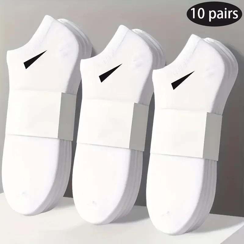 AliExpress 10/20 Pairs Ankle Socks Men Women Breathable Low Cut No Show Socks Solid Color Soft Short Socks for Daily Wear, view 2