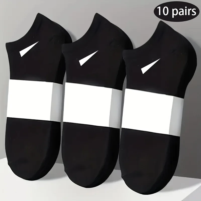 AliExpress 10/20 Pairs Ankle Socks Men Women Breathable Low Cut No Show Socks Solid Color Soft Short Socks for Daily Wear, view 4