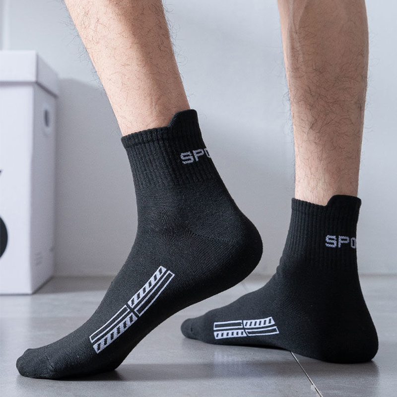 AliExpress 10/20Pairs High Quality Men's Socks Casual Breathable Cotton Man Run Sports Socks Spring Autumn Male Sox Gifts Plus Size 38-45, view 2