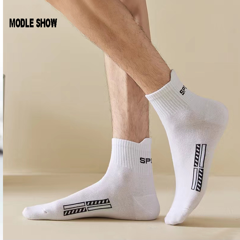 AliExpress 10/20Pairs High Quality Men's Socks Casual Breathable Cotton Man Run Sports Socks Spring Autumn Male Sox Gifts Plus Size 38-45, view 6