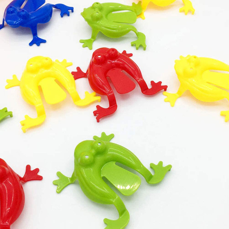 AliExpress 10-20Pcs Jumping Frog Bounce Fidget Toys For Novelty Assorted Stress Reliever Toys For Birthday Gift Party Favor, view 4