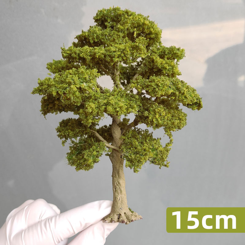 AliExpress 10-28cm Ho/oo/g Scale Autumn Model Tree Army Green Miniature Garden Landscape Tree Model Sand Table Scale Train Railroad Layout, view 3