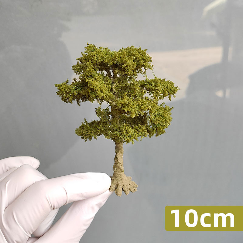 AliExpress 10-28cm Ho/oo/g Scale Autumn Model Tree Army Green Miniature Garden Landscape Tree Model Sand Table Scale Train Railroad Layout, view 4