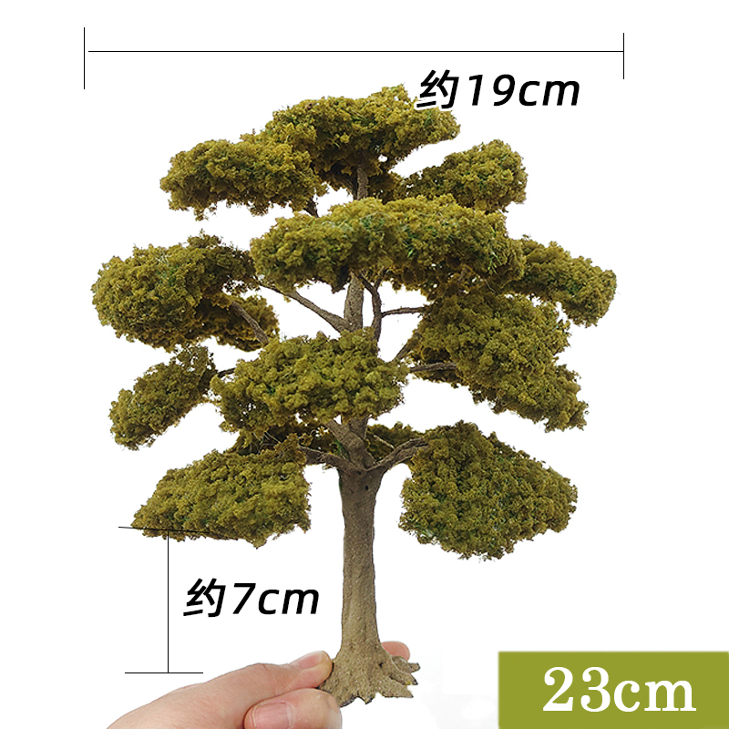 AliExpress 10-28cm Ho/oo/g Scale Autumn Model Tree Army Green Miniature Garden Landscape Tree Model Sand Table Scale Train Railroad Layout, view 6
