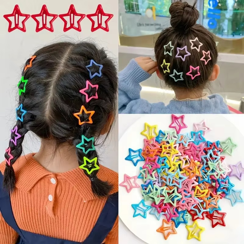 AliExpress Colorful Star BB Hair Clips (10, 30 or 50-Pack), view 2