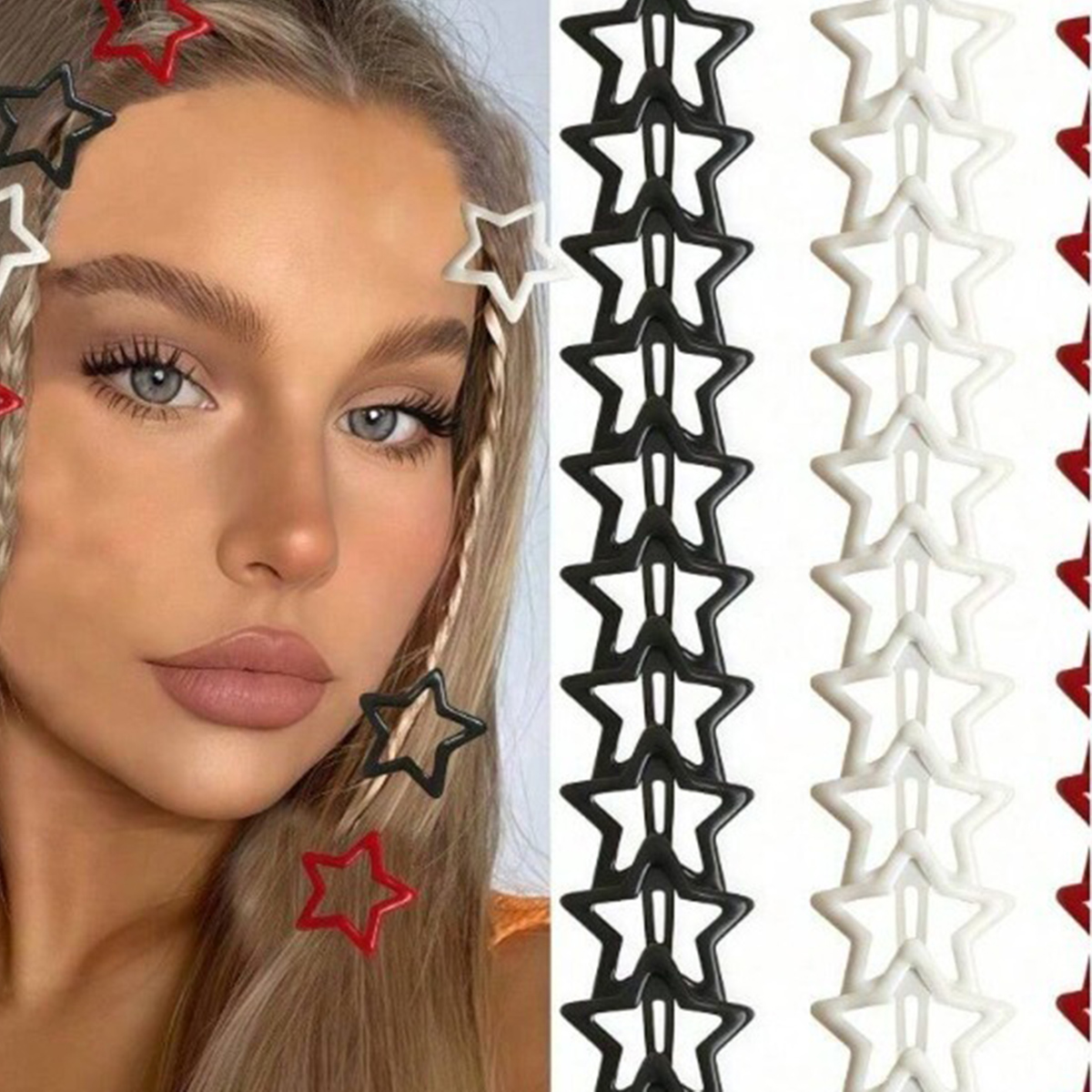 AliExpress Colorful Star BB Hair Clips (10, 30 or 50-Pack), view 3