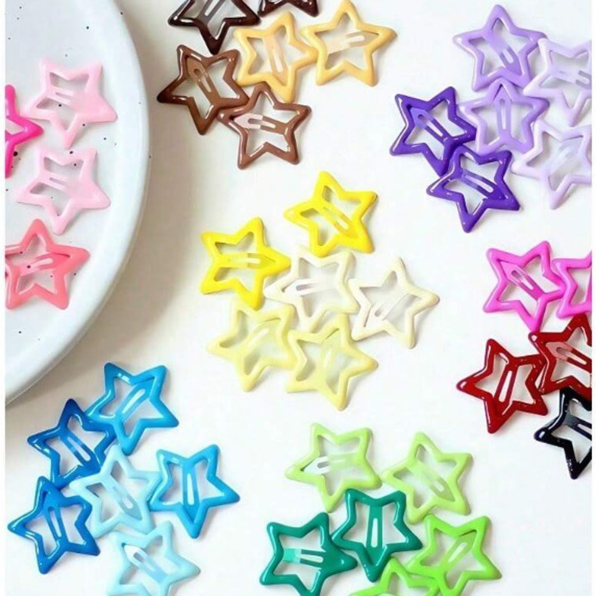 AliExpress Colorful Star BB Hair Clips (10, 30 or 50-Pack), view 5