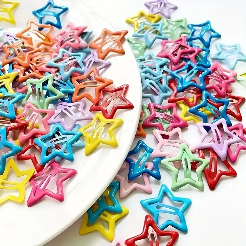 AliExpress Colorful Star BB Hair Clips (10, 30 or 50-Pack), view 6