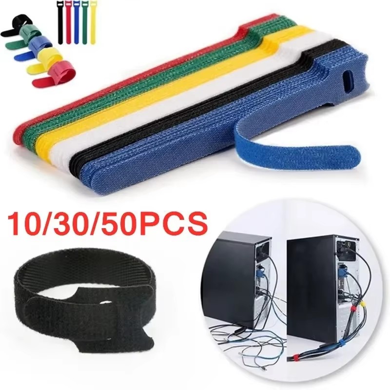 AliExpress Reusable Hook-and-Loop Cable Ties (10-Pack)