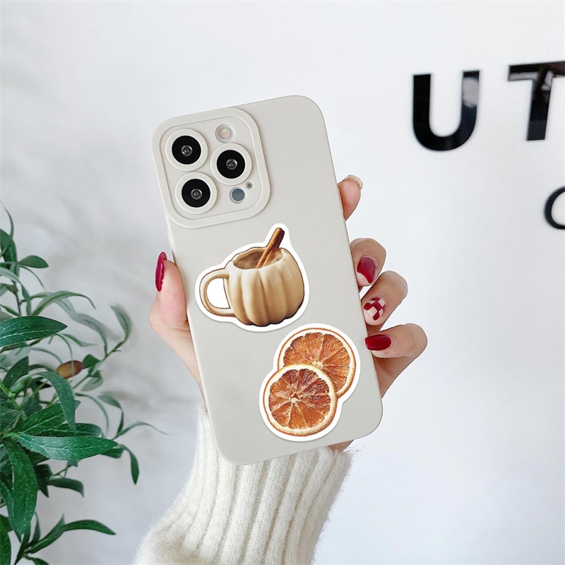 AliExpress 10/30/53PCS Kawaii Autumn Bread PVC Sticker Aesthetic Colored Decoration Scrapbooking Supplies DIY Hand Accounting for Kids, view 5