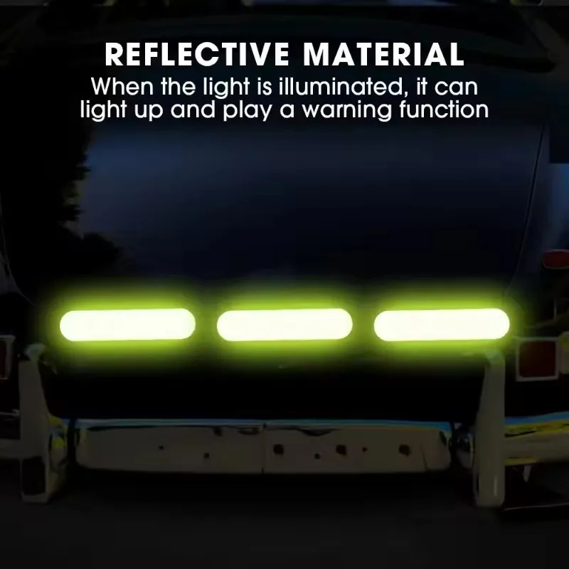 AliExpress 10/40/80PCS Night Reflective Strip Warning Stickers Waterproof High Visibility Reflector Tape for Car Motorcycle Helmet Bicycle, view 4