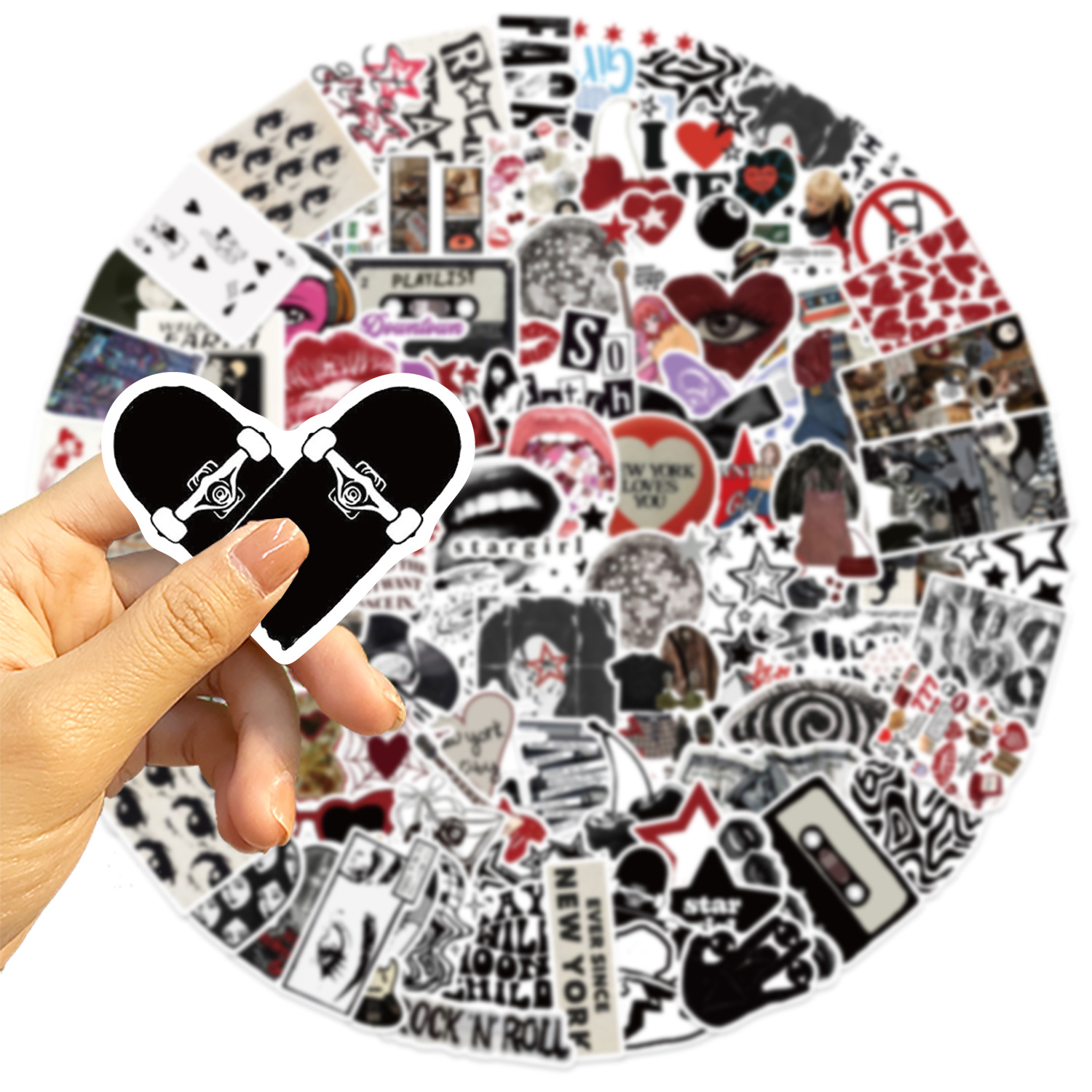 AliExpress 10/50/100/150pcs Downtown Y2K Girls Aesthetics Retro Graffiti Stickers Phone Guitar Laptop Suitcase Waterproof Sticker Kids Toy, view 3