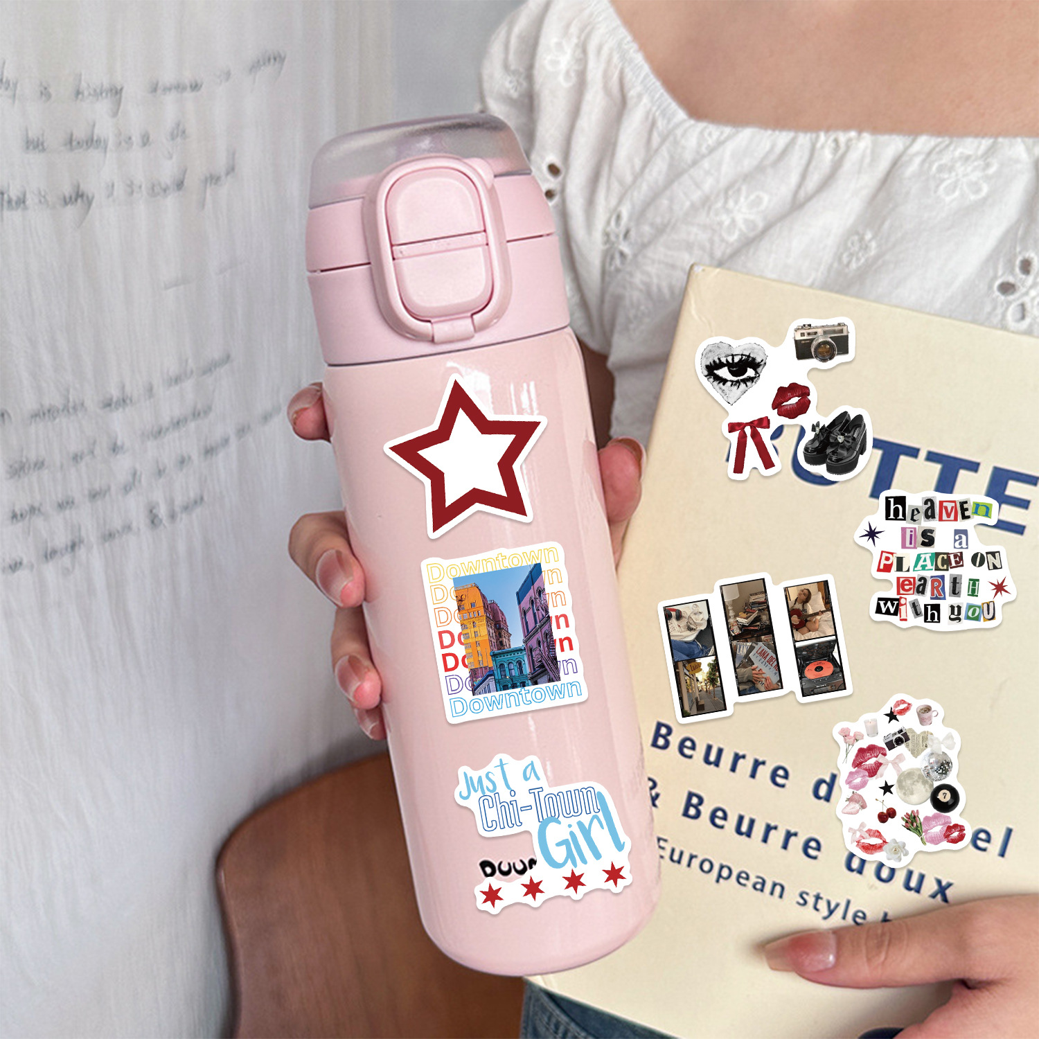 AliExpress 10/50/100/150pcs Downtown Y2K Girls Aesthetics Retro Graffiti Stickers Phone Guitar Laptop Suitcase Waterproof Sticker Kids Toy, view 5