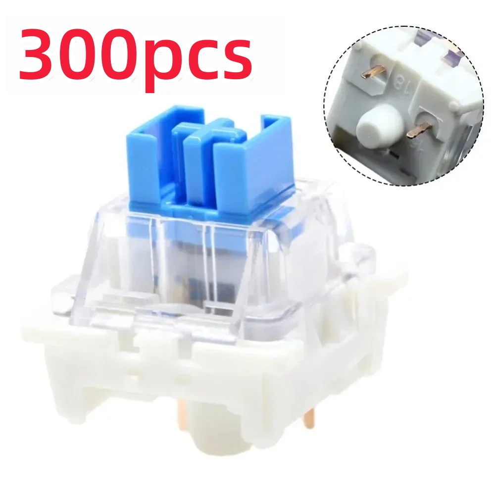 AliExpress 10/50/100/300pcs Keyboard Switch Keyboard Clicker Key Replacement 3 Pin Tactile Switch Plastic For Replacement Accessories