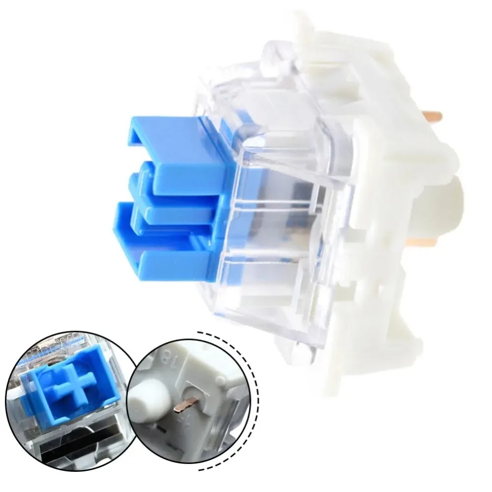 AliExpress 10/50/100/300pcs Keyboard Switch Keyboard Clicker Key Replacement 3 Pin Tactile Switch Plastic For Replacement Accessories, view 3