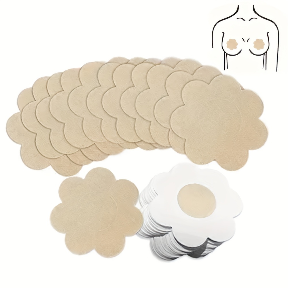 AliExpress 10/50/100-Piece Disposable Nipple Stickers, Invisible Self-Adhesive Anti-Convex Nipple Stickers, Women'S Underwear Accessories