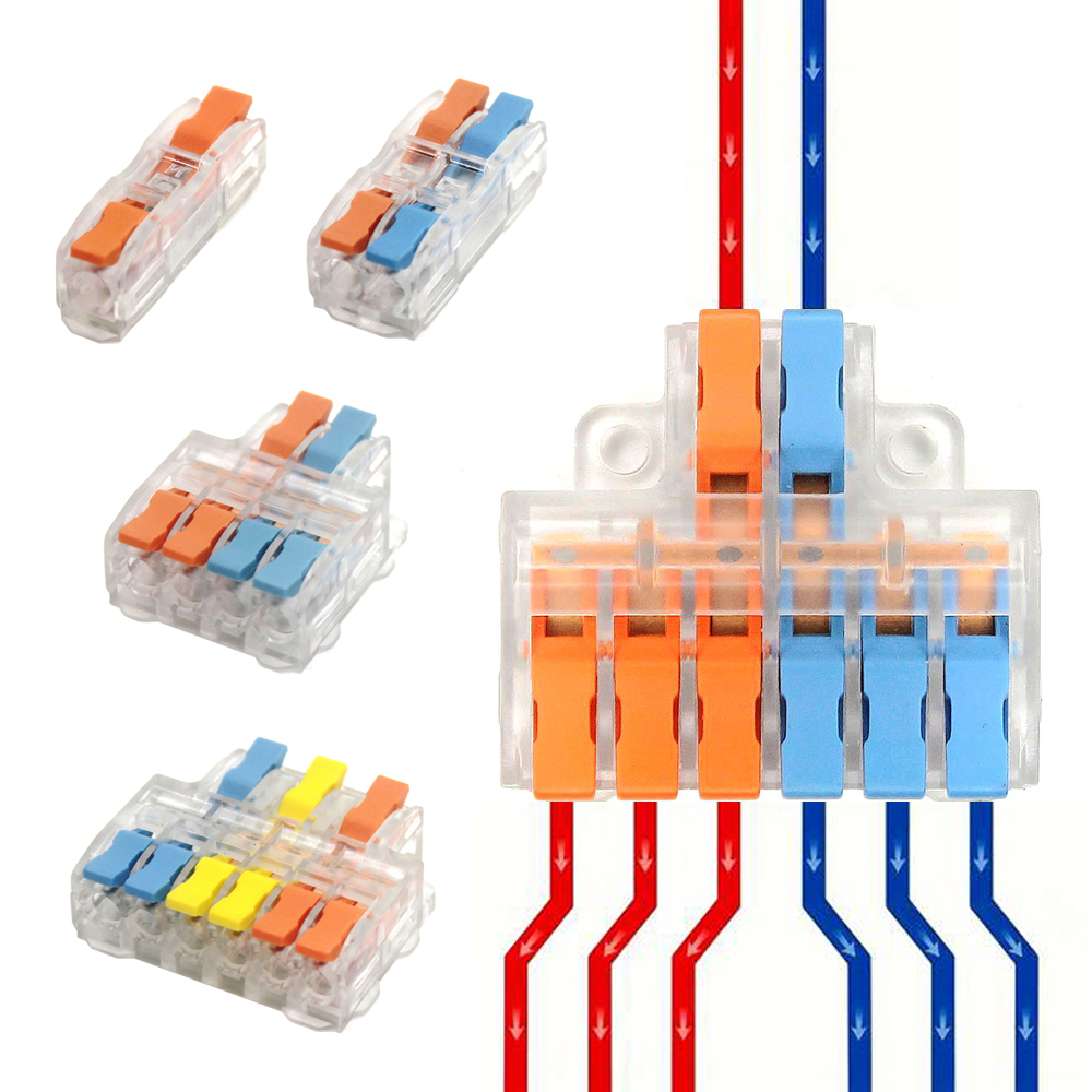 AliExpress Mini Lever Wire Connectors (10-Pack, 50-Pack)