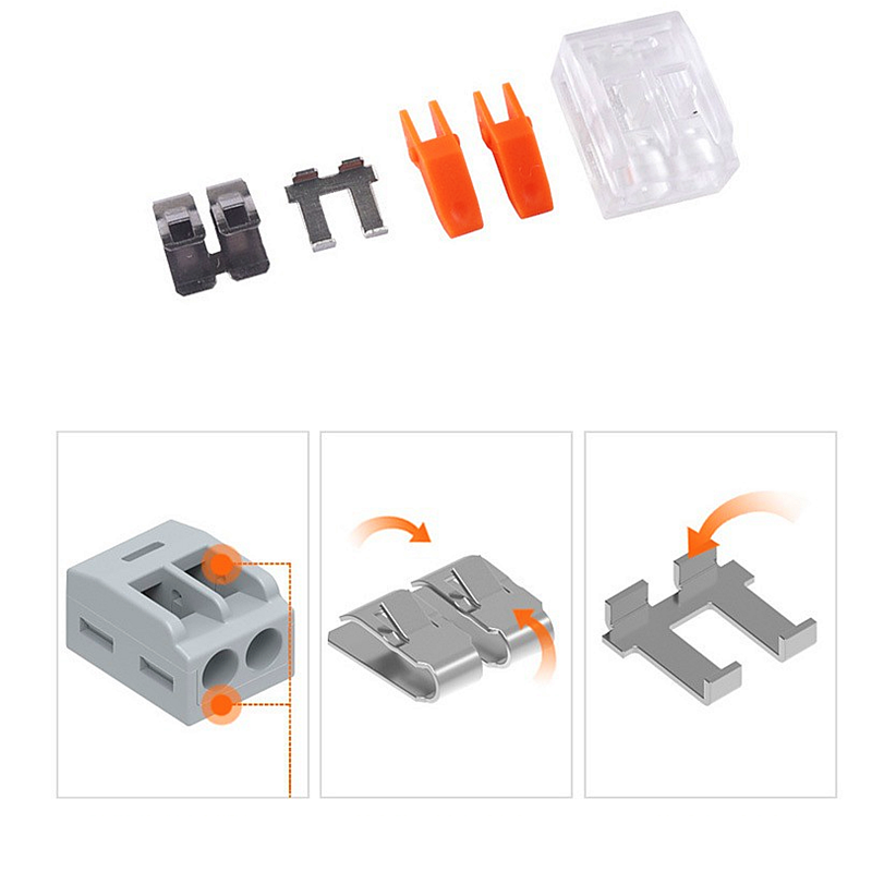 AliExpress 10-75 Pcs Orange Universal Type Quick Plug-in Terminals,Electrical Equipment Connectors,Wire Connector Terminals,250V/32A, view 6