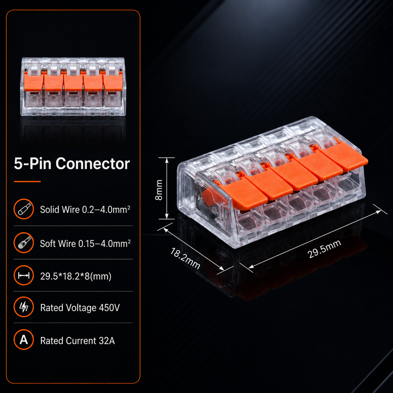 AliExpress Lever Wire Connector Kit (10-75 Pieces), view 6