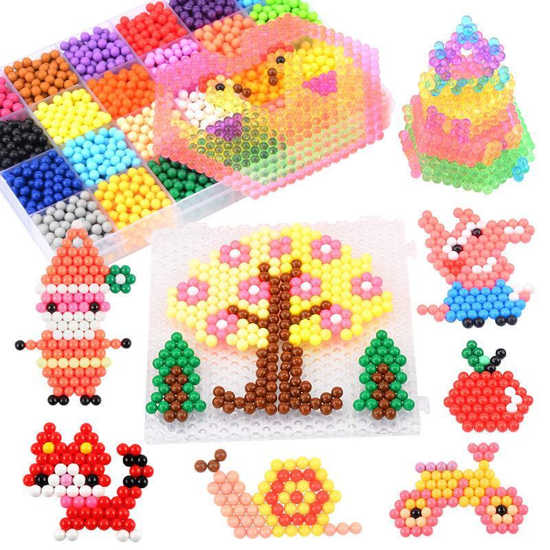 AliExpress 10 Colors 1000 Magical Water Mist Magic Beads Handmade Diy Magic Beads Educational Puzzle Children Toys, view 6