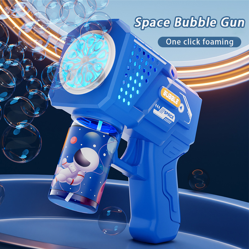 AliExpress 10 hole Automatic Gatling Electric Toy Blowing Bubble for Children's Toys Kindergarten Gifts without Battery or Bubble Water, view 2