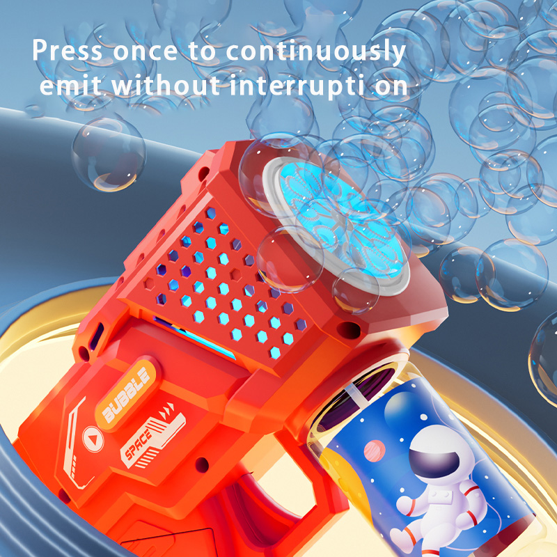 AliExpress 10 hole Automatic Gatling Electric Toy Blowing Bubble for Children's Toys Kindergarten Gifts without Battery or Bubble Water, view 3