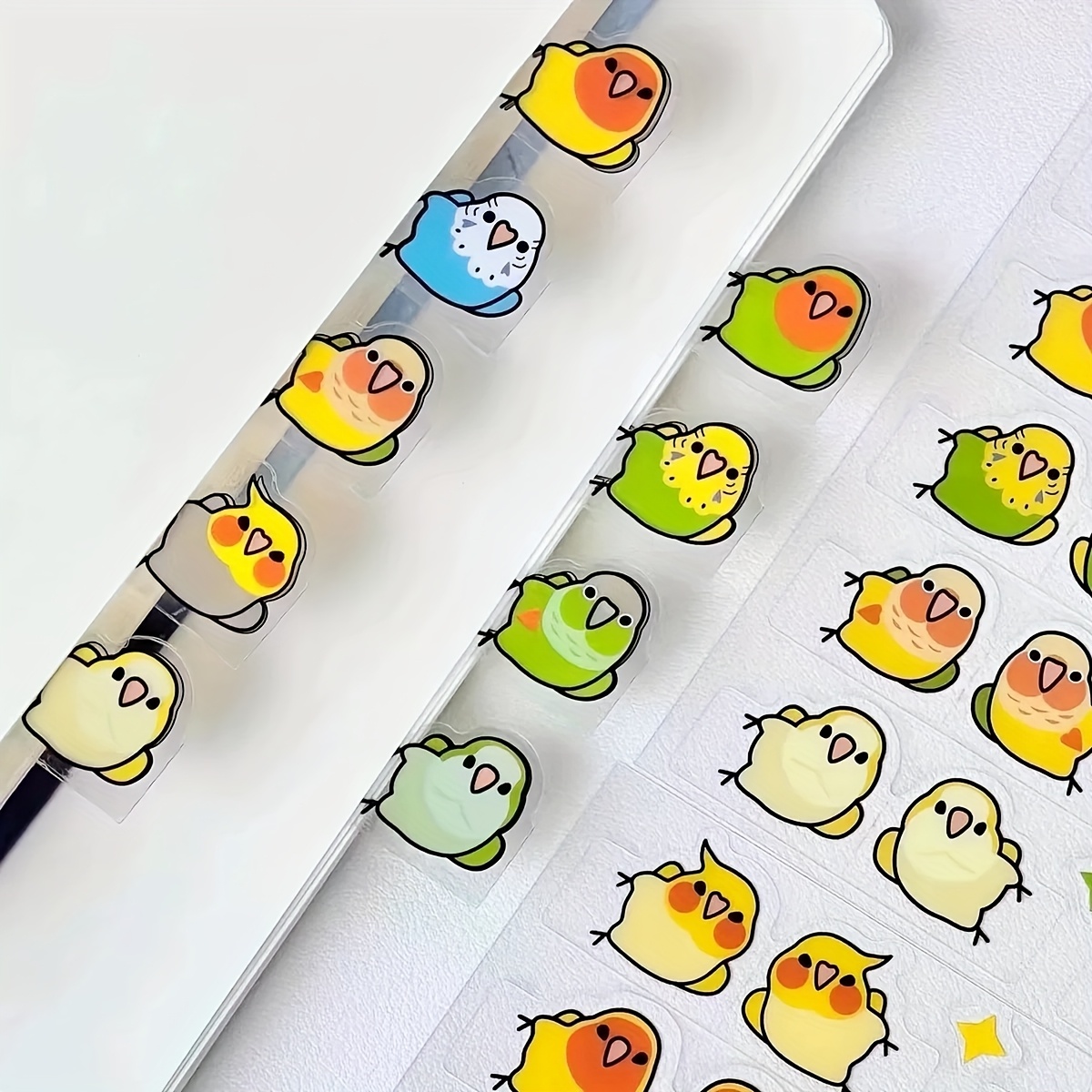 AliExpress 10 Pairs/20 Pairs of Stylish and Creative Parrot Index Stickers, Decorative Bookmark Labels for Organization and Marking, Diary Marking Decorative Stickers, Art Labels, Durable Adhesive, Parrot Pattern Stickers, Creative Planner Stickers