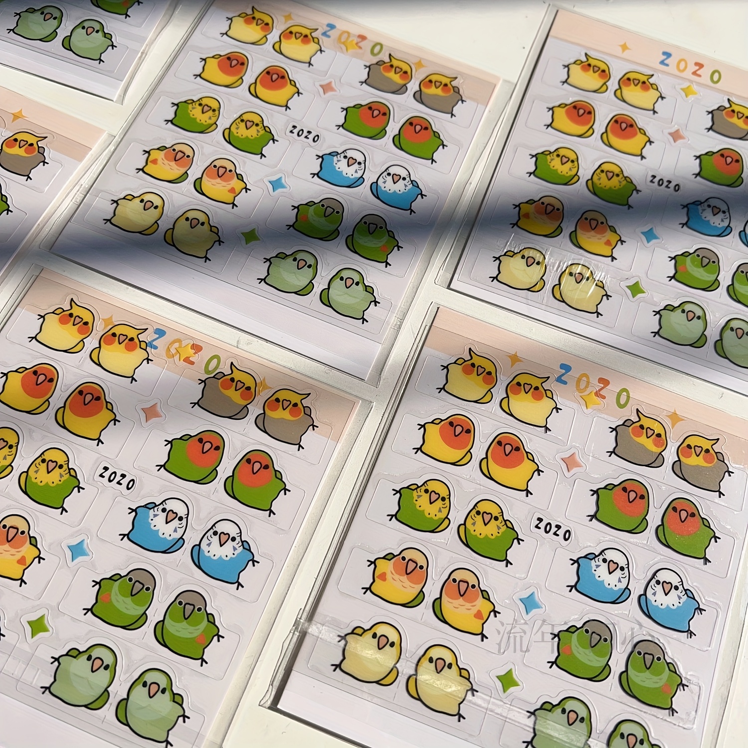AliExpress 10 Pairs/20 Pairs of Stylish and Creative Parrot Index Stickers, Decorative Bookmark Labels for Organization and Marking, Diary Marking Decorative Stickers, Art Labels, Durable Adhesive, Parrot Pattern Stickers, Creative Planner Stickers, view 3