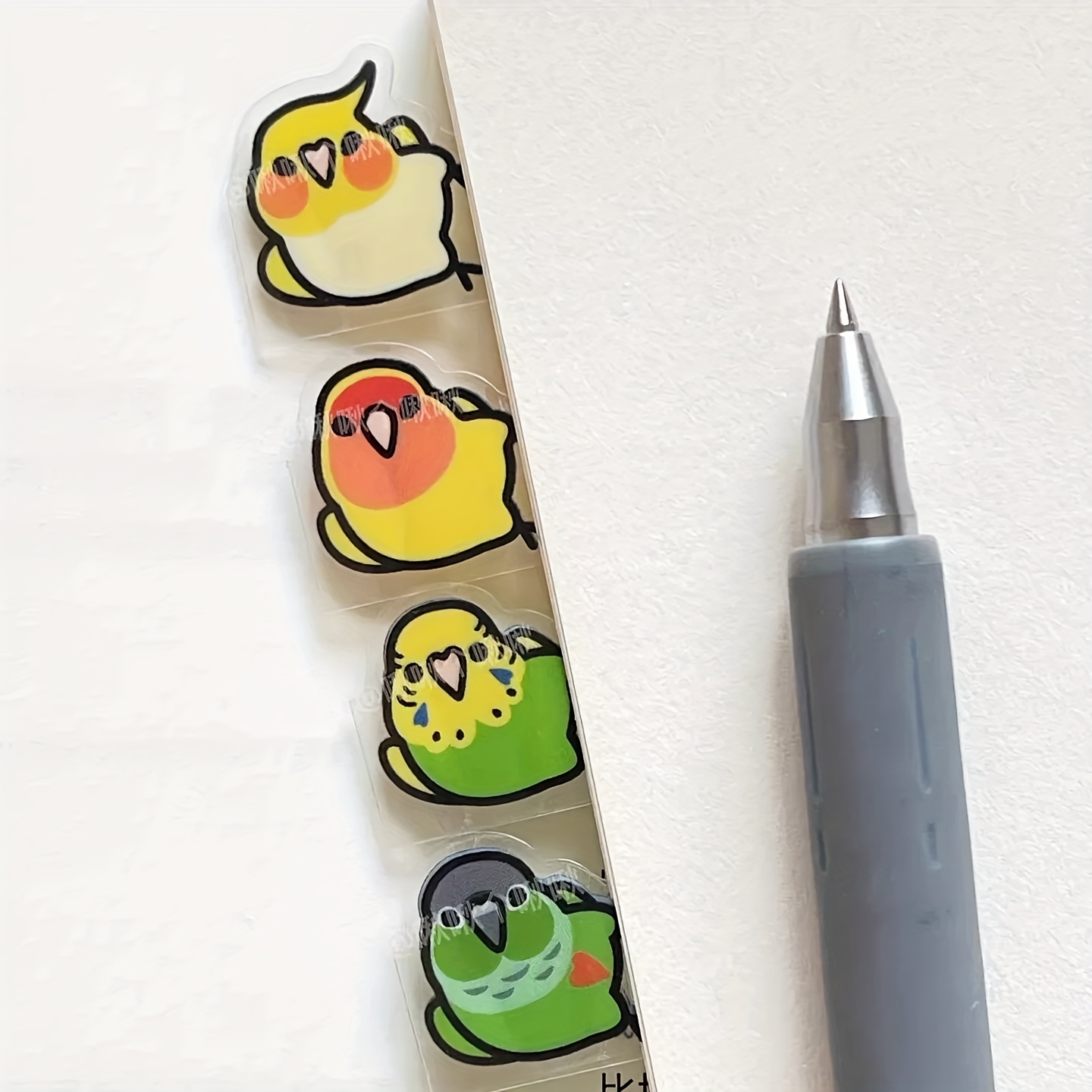 AliExpress 10 Pairs/20 Pairs of Stylish and Creative Parrot Index Stickers, Decorative Bookmark Labels for Organization and Marking, Diary Marking Decorative Stickers, Art Labels, Durable Adhesive, Parrot Pattern Stickers, Creative Planner Stickers, view 4