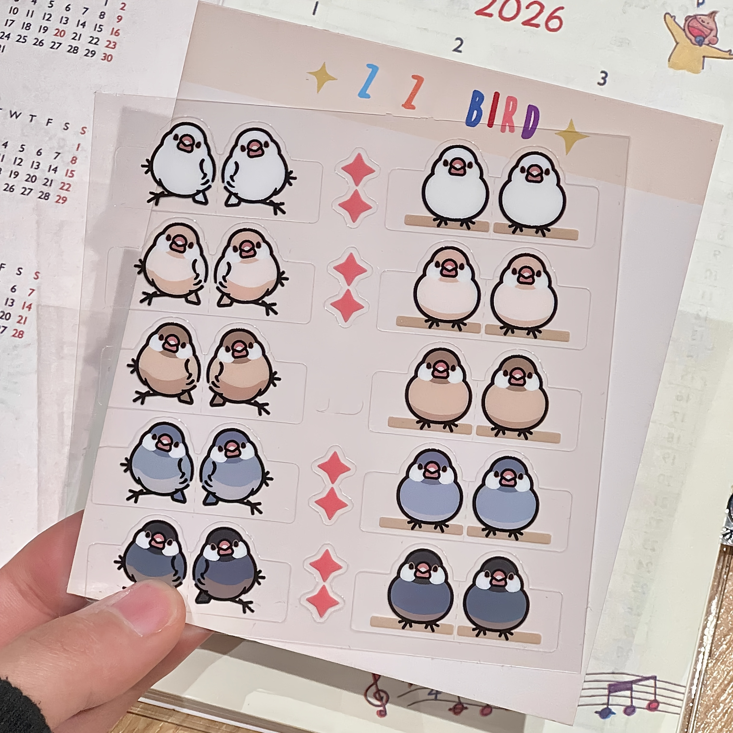 AliExpress 10 Pairs/20 Pairs of Stylish and Creative Parrot Index Stickers, Decorative Bookmark Labels for Organization and Marking, Diary Marking Decorative Stickers, Art Labels, Durable Adhesive, Parrot Pattern Stickers, Creative Planner Stickers, view 6
