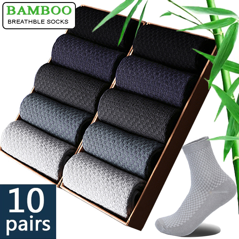 AliExpress Men's Bamboo Fiber Compression Dress Socks (10-Pair)