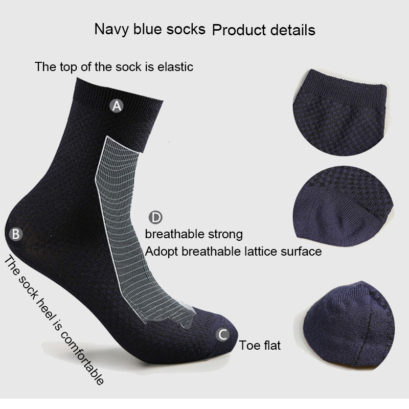 AliExpress Men's Bamboo Fiber Compression Dress Socks (10-Pair), view 3