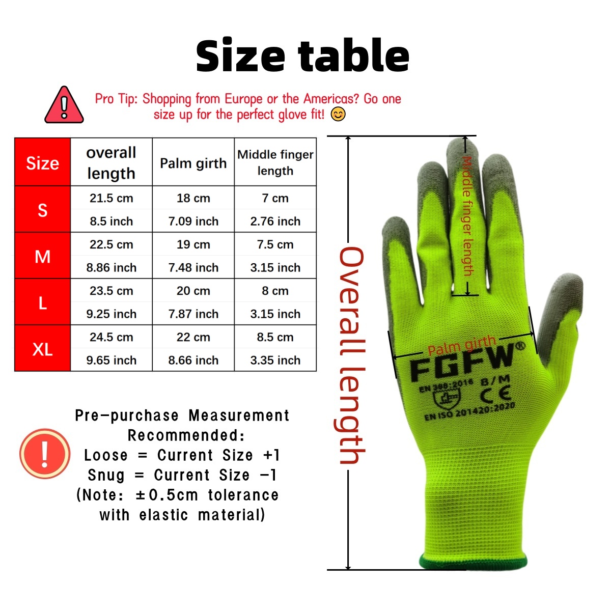 AliExpress 10 Pairs PU Coated Work Gloves - Lightweight, Durable Safety Gloves EN 388/ISO20471 Certified, Sizes S/M/L/XL, view 6