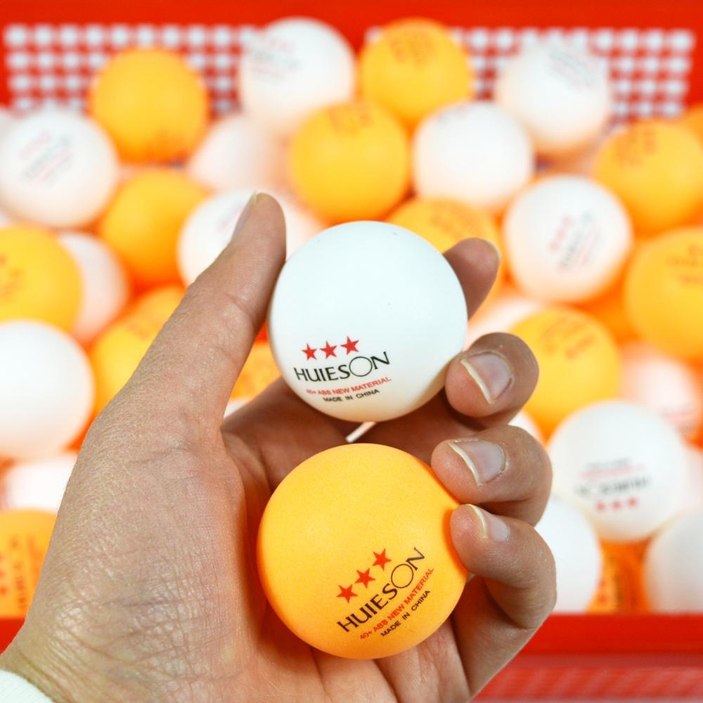 AliExpress 10 PCS Huieson New ABS Plastic Table Tennis Balls 3 Star 2.8g 40+mm Ping Pong Balls for Match Training Balls, view 2