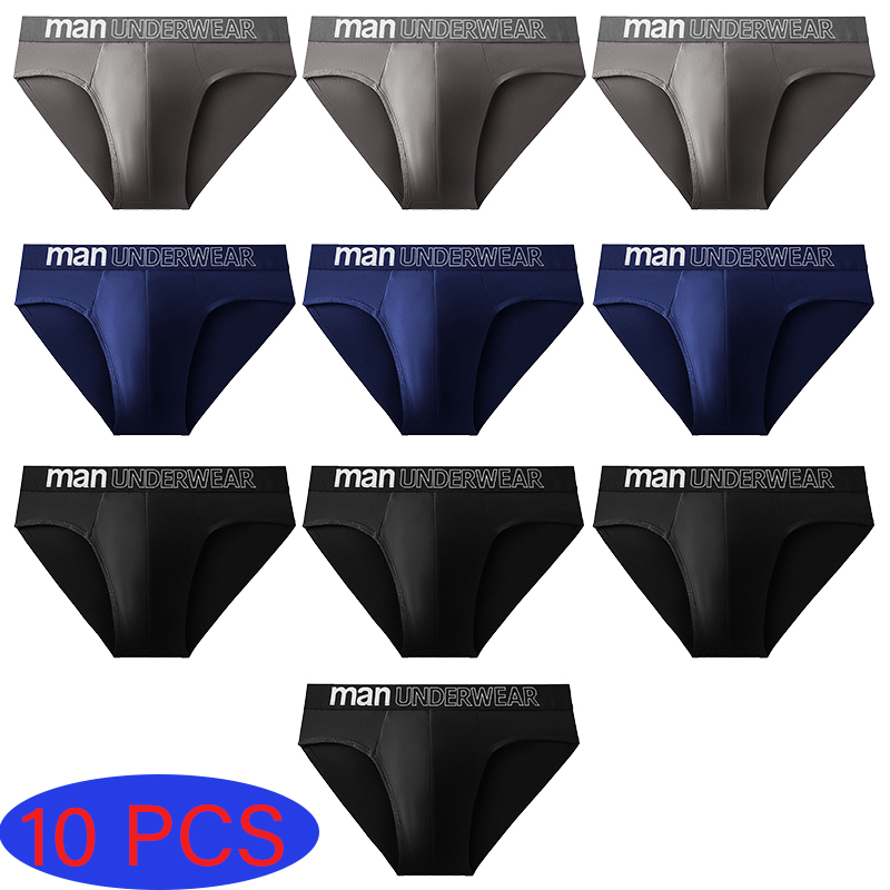 AliExpress 10 Pcs/Lot Men's Briefs Underwear Letter Comfortable Panties Shorts Sexy Boxer Shorts  Gifts for Man Underpants