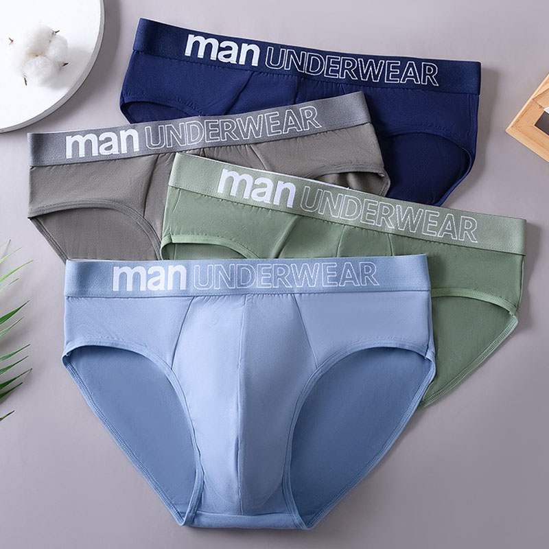 AliExpress 10 Pcs/Lot Men's Briefs Underwear Letter Comfortable Panties Shorts Sexy Boxer Shorts Gifts for Man Underpants, view 2