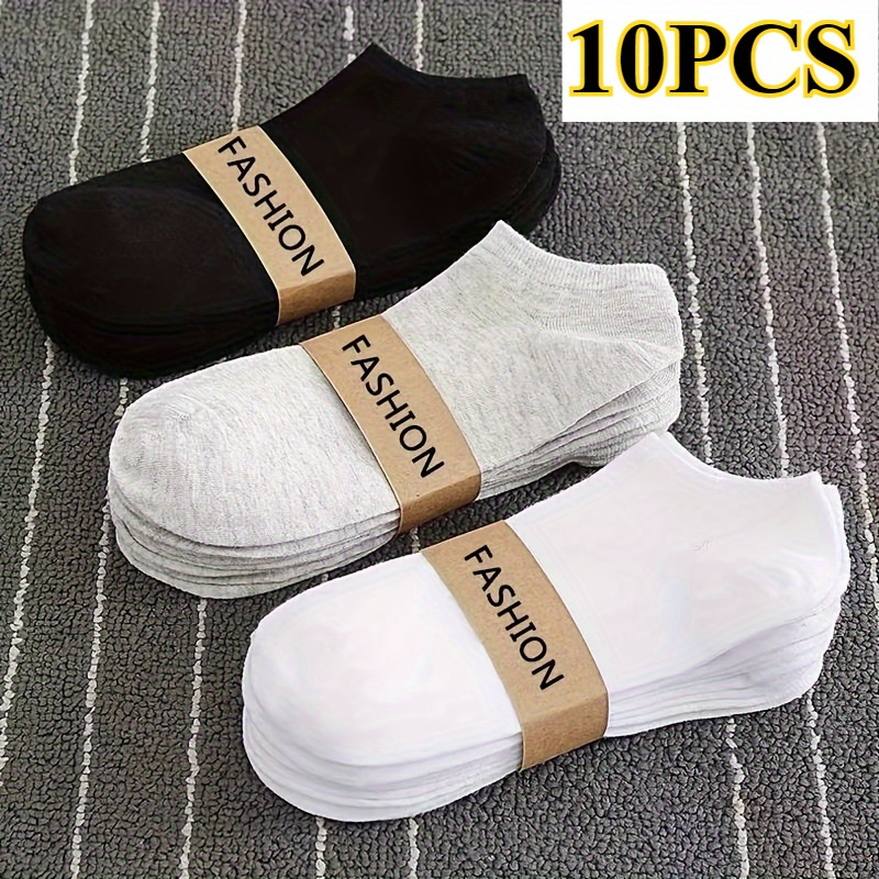 AliExpress 10 PCS Summer Lightweight Breathable Four Season Solid Color Short Socks Korean Version Simple and Versatile Women's Ankle Socks