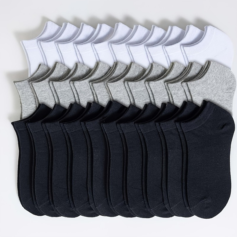 AliExpress 10 PCS Summer Lightweight Breathable Four Season Solid Color Short Socks Korean Version Simple and Versatile Women's Ankle Socks, view 4