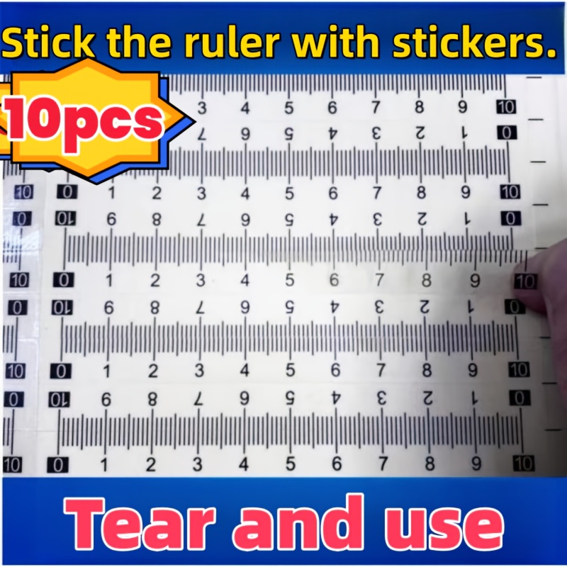 AliExpress 10-Piece Self-Adhesive Ruler Set, view 2