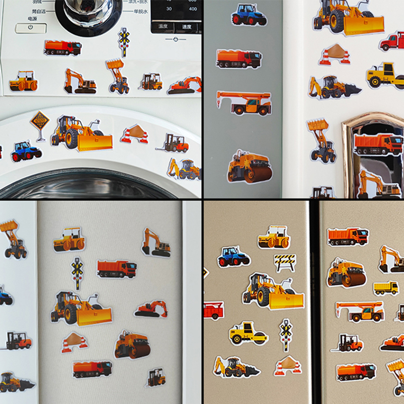 AliExpress 10 Sheets 3D Engineering Vehicle Stickers for Kids Puffy Children Stickers Boys Girls Teachers Reward Scrapbooking Gift Toys, view 6