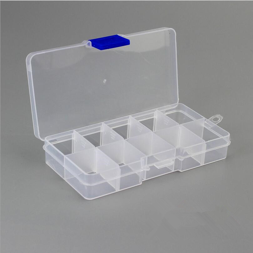AliExpress 10-Slot Adjustable Plastic Jewelry and Bead Organizer, view 5