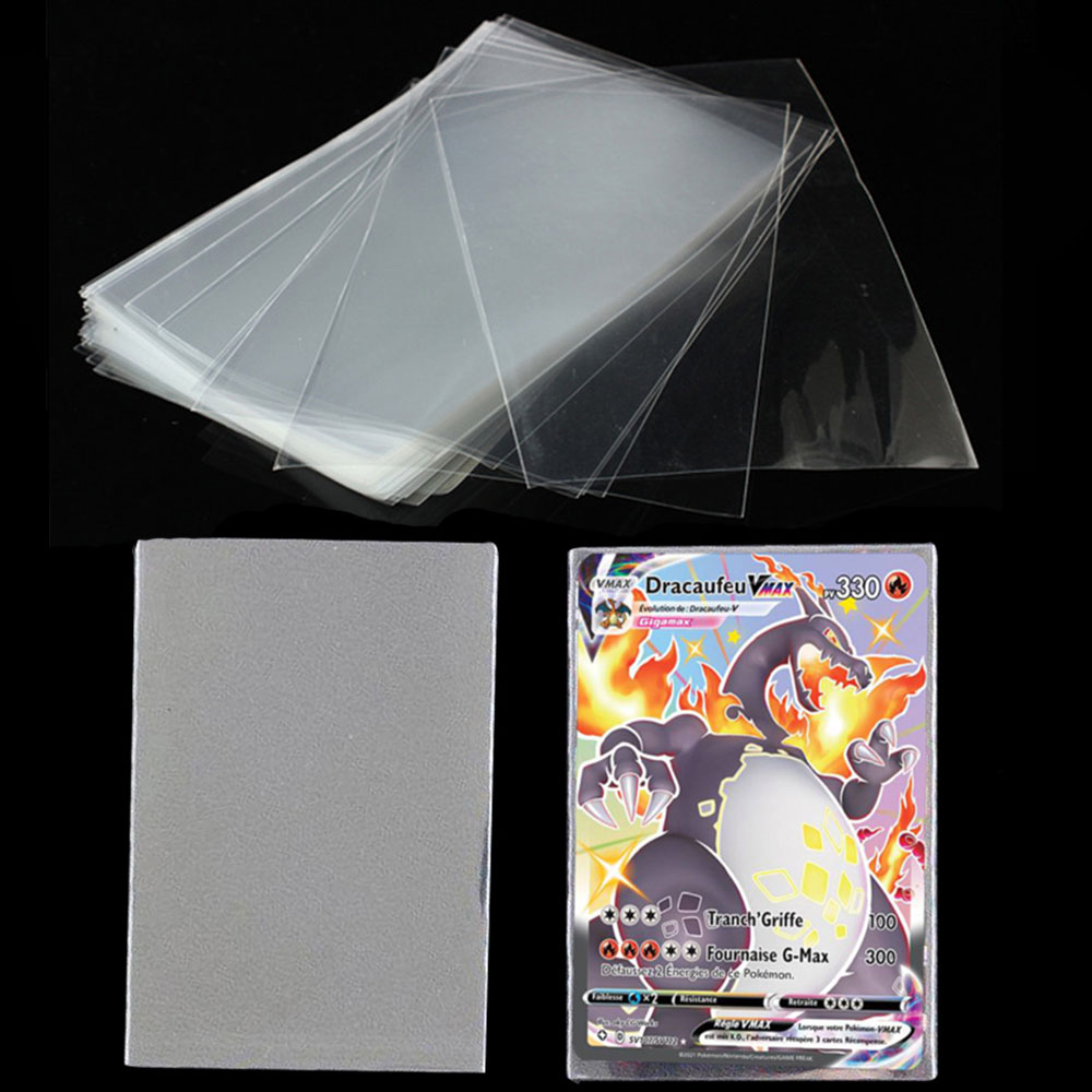 AliExpress 100-1000Pcs Card Sleeves Transparent Cover Clear Cards Holder For Board Playing Game ID Trading Protector Folder Photo Pouch