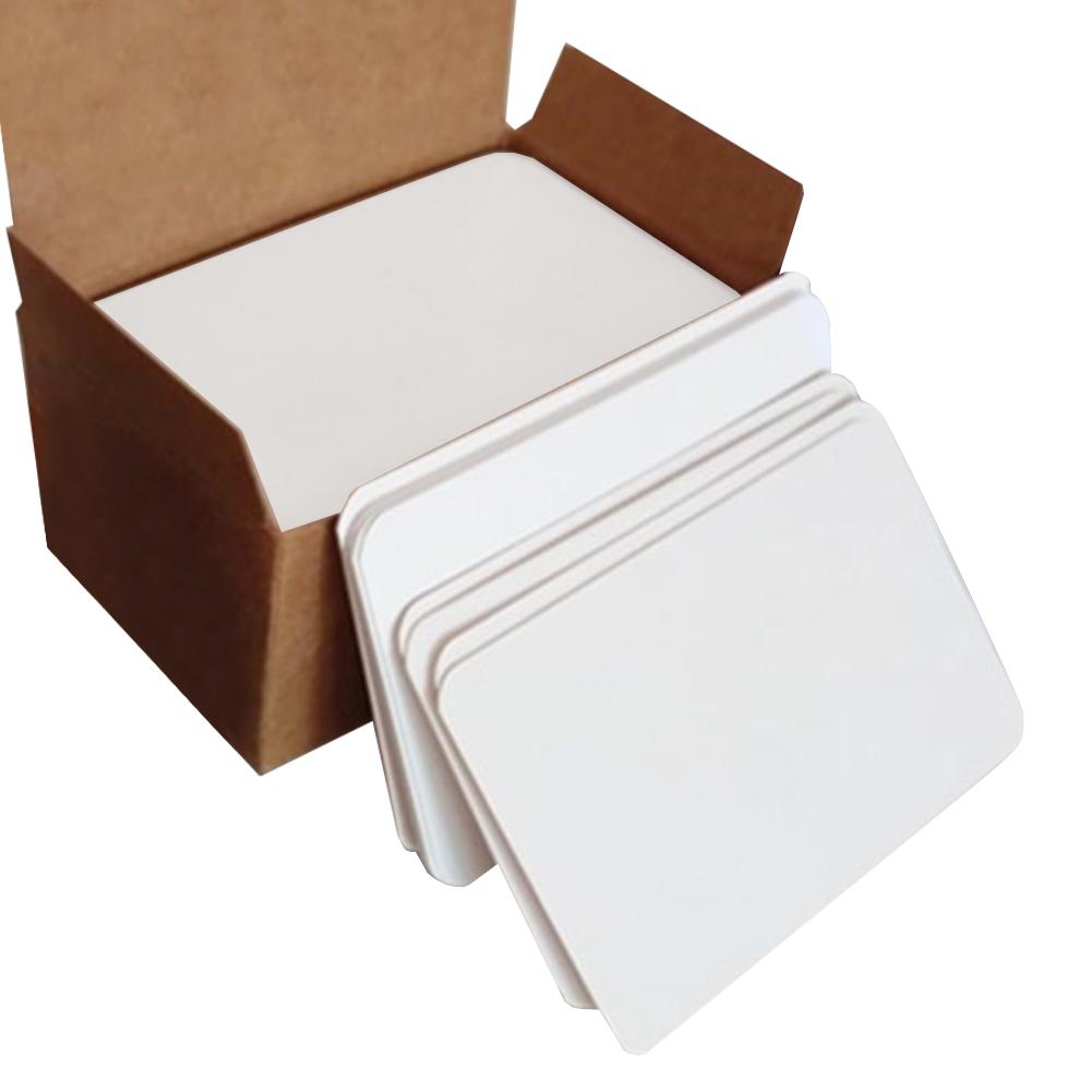 AliExpress 100/200 Pcs Playing Card Blank Hard Paper Card Paper DIY Board Game Postcard Handmade Wallpaper Postcards Message White Card, view 6