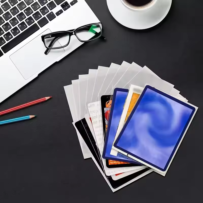 AliExpress 100/300Pcs Soft Transparent Card Sleeves Premium Clear Plastic Sleeves Playing Games Collectible Card Protector Cards Sleeves, view 2
