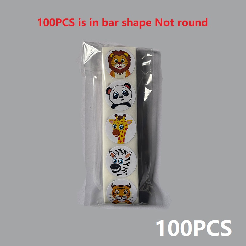 AliExpress 100-500pc Stickers Rolling Animal Roll Stickers Small Cute Game Sticker DIY Gift Sealing Label Decoration, view 3