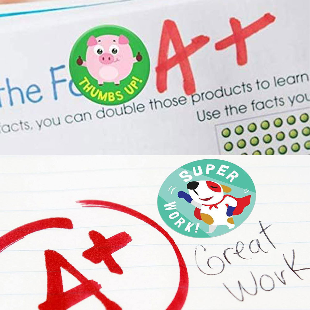 AliExpress 100-500pcs Motivational Stickers for Kids,Teacher Reward Stickers Roll Potty Training Sticker for School Classroom Home, view 6