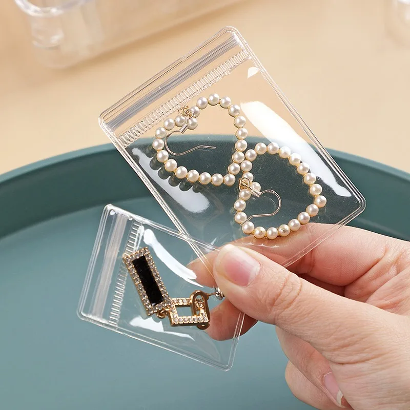 AliExpress Transparent PVC Zip Jewelry Bags (100-Pack)